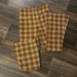 Plaid bell bottoms